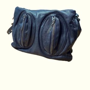 Helmut Lang football leather bag, with duster. Never used